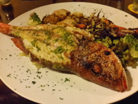        Grilled Whole Red Snapper Amici
  - Costa Rica