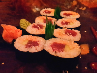        Spicy Tuna Cucumber Maki Roll At Buddha Eyes Restaurant
  - Costa Rica