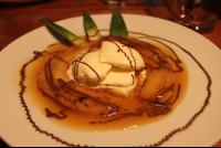        bananas flambe drizzled chocolate 
  - Costa Rica