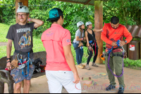        Gearing Up For Los Canones Canopy Tour
  - Costa Rica