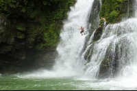        nauyaca waterfalls cliff jump 
  - Costa Rica