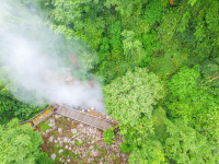        Aerial View Of Gayser In Borinquen Property Rincon De La Vieja Volcano
  - Costa Rica