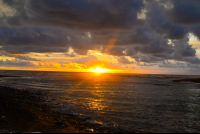       Sunset At Sirena Rivermouth Sirena Ranger Station Corcovado National Park
  - Costa Rica