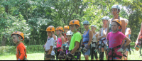        Children Listening To Instructions To Do Canopy Tour
  - Costa Rica