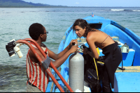       reef runner divers loading up 
  - Costa Rica