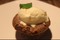        Divine Chocolate Cake With Ice Cream Shambala Restaurant
  - Costa Rica