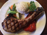        pork chop and mashed potatoes
  - Costa Rica