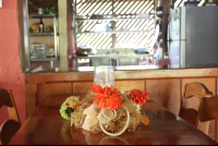        flowers on table la cocina de dona ana 
  - Costa Rica