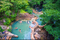        Aerial View Of Main Rio Negro Hot Springs Pools Rincon De La Vieja
  - Costa Rica
