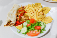        Chicken Fajita At Soda Marbella Puerto Jimenez
  - Costa Rica