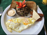        gallo pinto breakfast leyenda restaurant 
  - Costa Rica