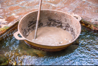        Warm Mud Pot Rio Negro Hot Springs Pools Rincon De La Vieja
  - Costa Rica