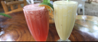        watermelon mint and coconut pineapple drinks
  - Costa Rica