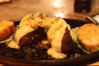        portabello mushrooms and maasdam cheese 
  - Costa Rica