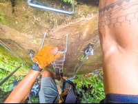        Going Up The Canyon Walls White River Canyon Zip Line Rincon De La Vieja
  - Costa Rica