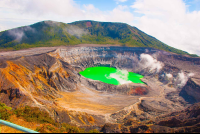        crater poas volcano 
  - Costa Rica