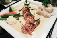        exotica shrimp flambe 
  - Costa Rica