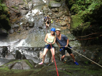        costa canyoning couple 
  - Costa Rica