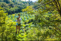        Lady Zip Lining The First Cable Osa Palmas Canopy Tour
  - Costa Rica