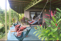        Hammocks On Patio Of Main Building Surf Vista Villas
  - Costa Rica