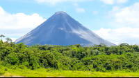        arenal volcano view from lake arenal 
  - Costa Rica