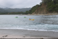        kayak arrive chora island 
  - Costa Rica