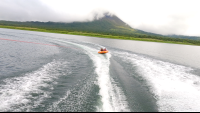        people tubing on lake arenal
  - Costa Rica