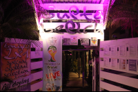        gusto beach nighttime entrance 
  - Costa Rica
