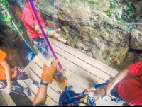        Getting Geared Up For Rappeling At The White River Canyon Zip Line Rincon De La Vieja
  - Costa Rica