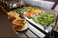       lunch salad bar at mastico restaurant 
  - Costa Rica