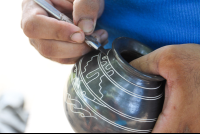        chorotega pottery design carving 
  - Costa Rica