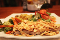        almond crusted tuna 
  - Costa Rica
