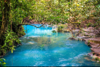        Blue River View From The Hanging Bridge
  - Costa Rica