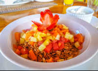        Diced Fruit Over Granola And Yogourt On The Site
  - Costa Rica