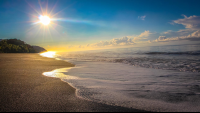        Playa Piro At Sunrise
  - Costa Rica