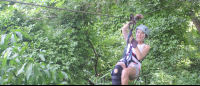        Girl Ziplining On Canopy Mal Pais Tour
  - Costa Rica