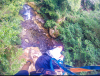        Aerial View Of The River From The White River Canyon Zip Line Rincon De La Vieja
  - Costa Rica