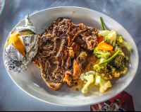        Imported T Bone Steak At Marisqueria Corcovado Puerto Jimenez
  - Costa Rica