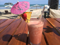        strawberry pina colada gustobeach 
  - Costa Rica