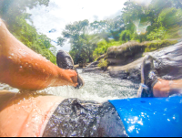        On The Rapids From The Tub Raft View Tubing Rincon De La Vieja
  - Costa Rica