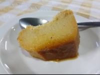        coconut flan at perla del sur restaurant 
  - Costa Rica