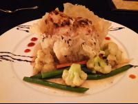        Red Snapper Wrapped In Tempura Shell At Buddha Eyes Restaurant
  - Costa Rica