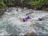        Going Down The Currents Of Blue River On An Inner Tube Rincon De La Vieja
  - Costa Rica