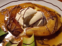        banana flambe drizzled chocolate 
  - Costa Rica