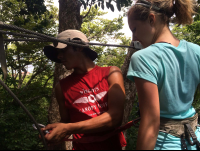        guide strapping in wingnutscanopy 
  - Costa Rica