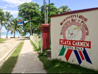        Bar Restaurant Pizzeria Playa Carmen Sign
  - Costa Rica