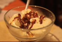        Scoop Of Vanilla Ice Cream And Chocolate Sauce
  - Costa Rica