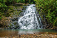        Chocuaco Waterfalls Front View Sierpe
  - Costa Rica