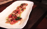        pecora nera shrimp carpaccio 
  - Costa Rica