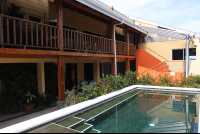        pool and courtyard samara inn 
  - Costa Rica